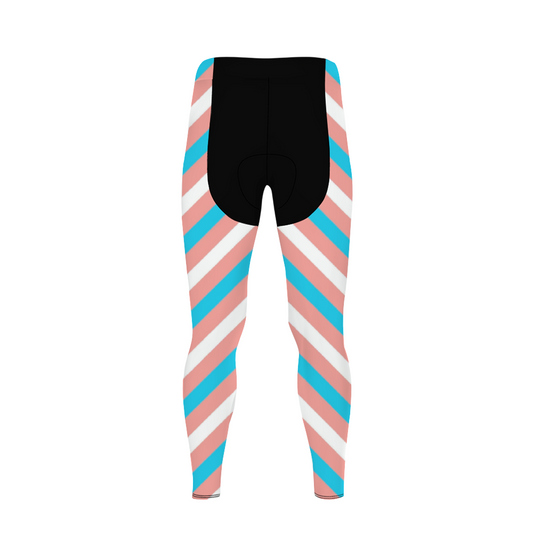 Plus Size Blue Pink White Pride Candy Striped Black Breathable Polyester Cycling Skins