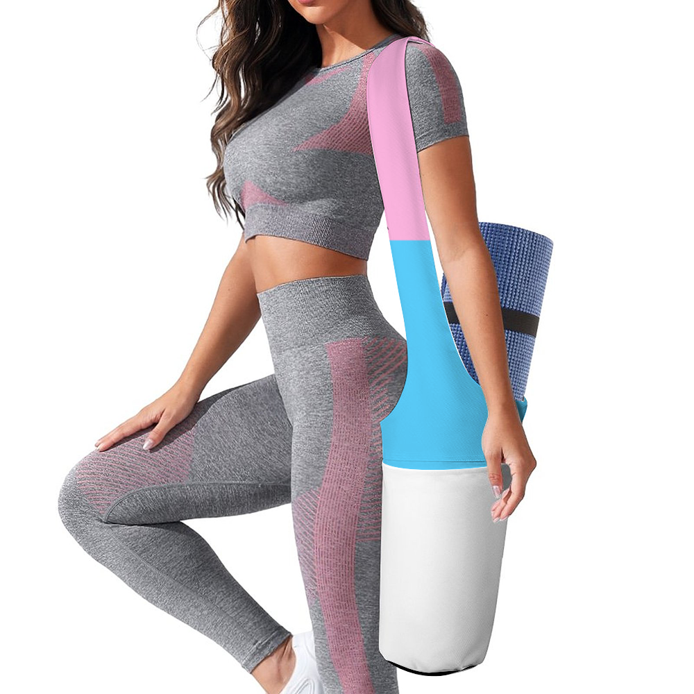 Blue Pink White Pride Canvas Yoga Handy