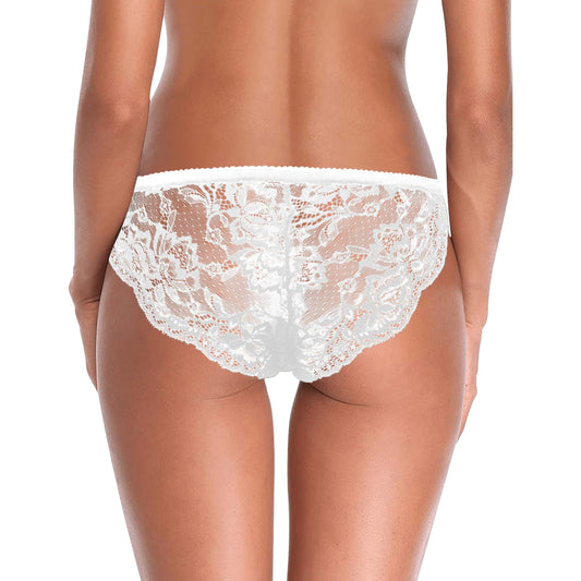 Teen - Plus Size Blue Pink White Vive l'Paris Pride White Lace Panties