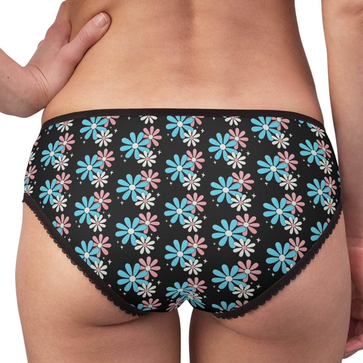 XS - 2XL Blue Pink White Pride High-Cut Knickers