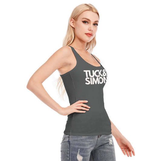 Tuck&Simon Dark Grey Racer Back Yoga Vest