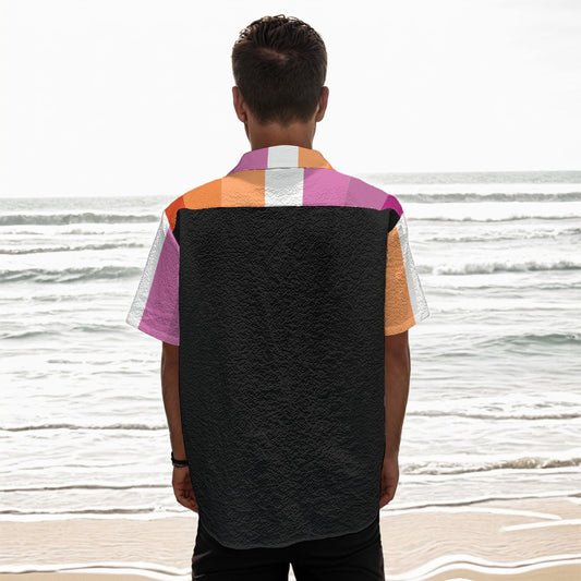 Teen - Plus Size Blue Pink White Pride Box Shirt