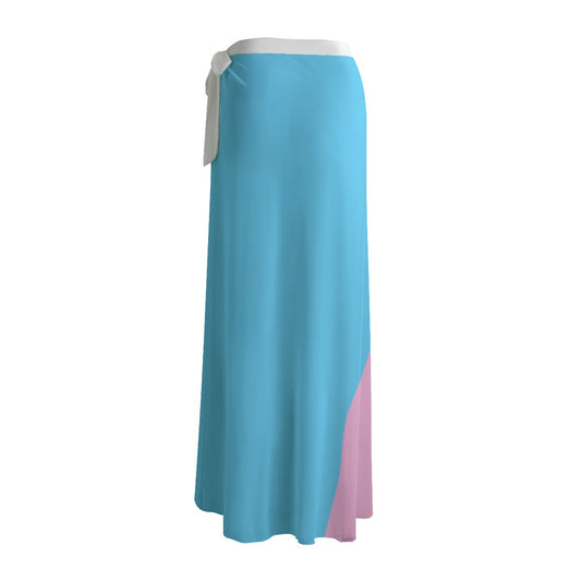 Blue Pink White Pride Ultra-Soft Sheer Chiffon Skirt