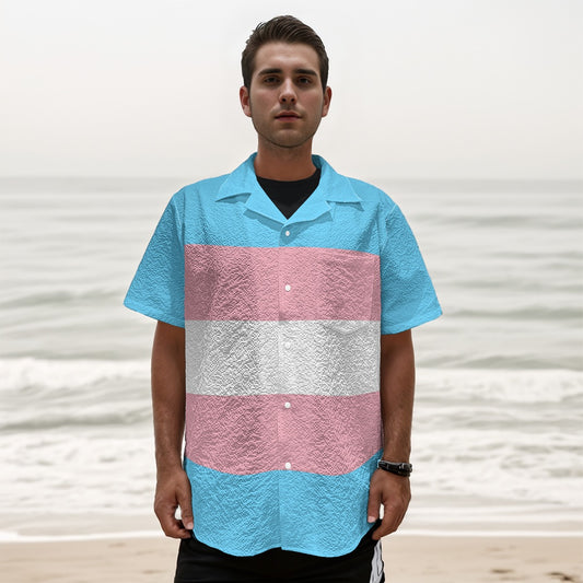 Teen - Plus Size Blue Pink White Pride Box Shirt