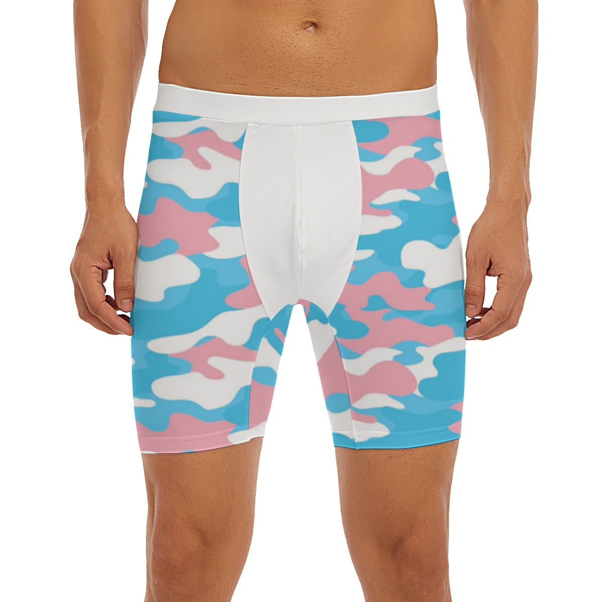 S - 5XL Blue Pink White Pride Camouflage Boyfriend Boxers