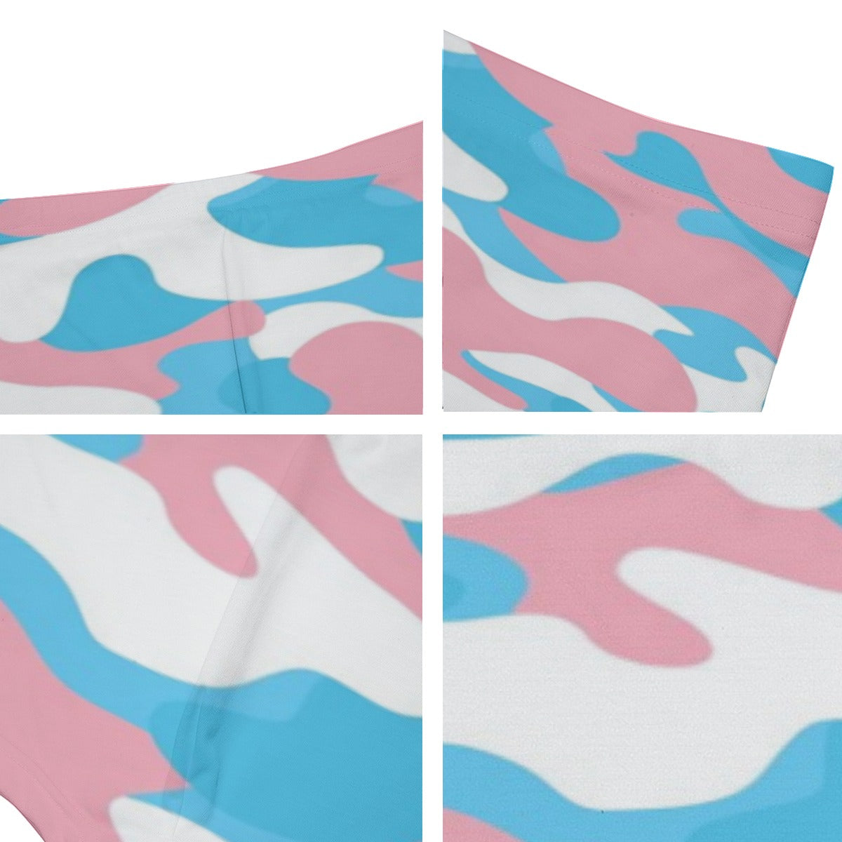 Trans Coloured Trans Pride Camouflage Skinny-Fitting Boyfriend Short Boxers