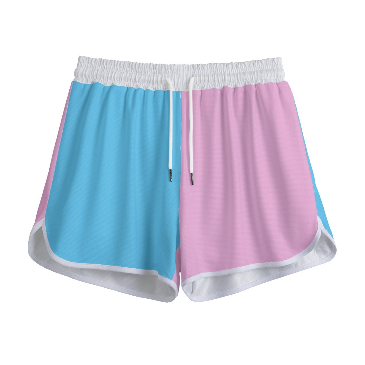 Plus Size BluePinkWhite All-Over Vive l'Paris Pride Hoodie & Shorts Set