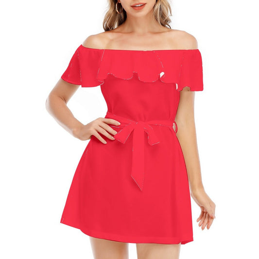 Teen Ice-Cream Chiffon Ruffle Dress