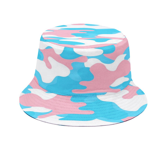 Trans Coloured Trans Pride Coloured Bucket Hat