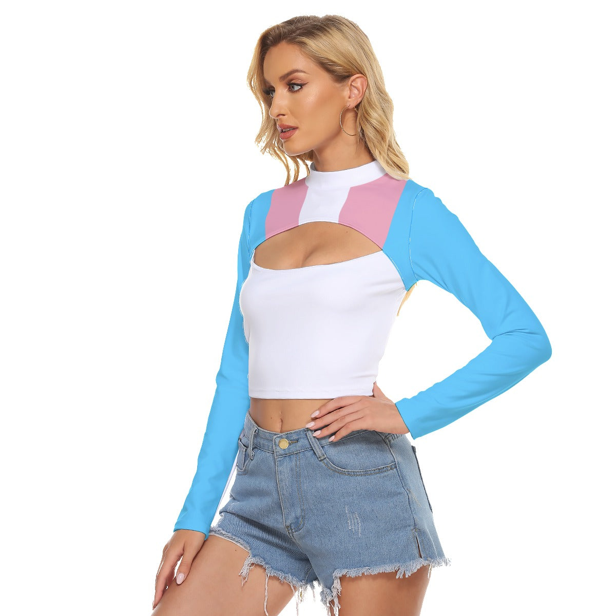 Hollow Chest Tight Sports Crop