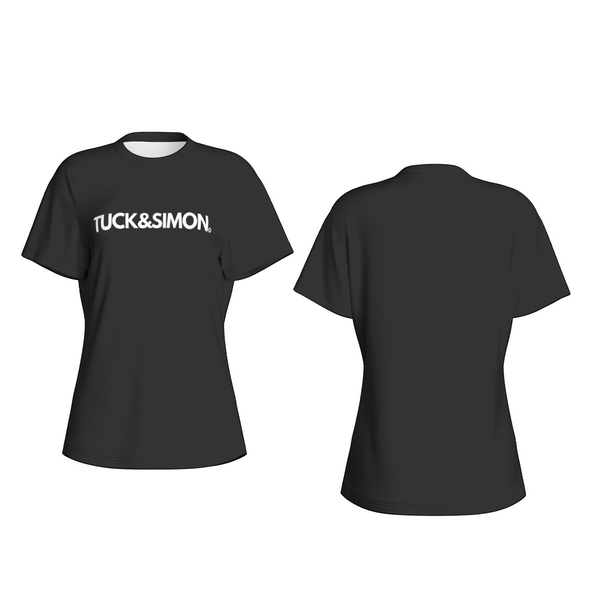 Teen - Plus Size Tuck&Simon Black Casual T-Shirt
