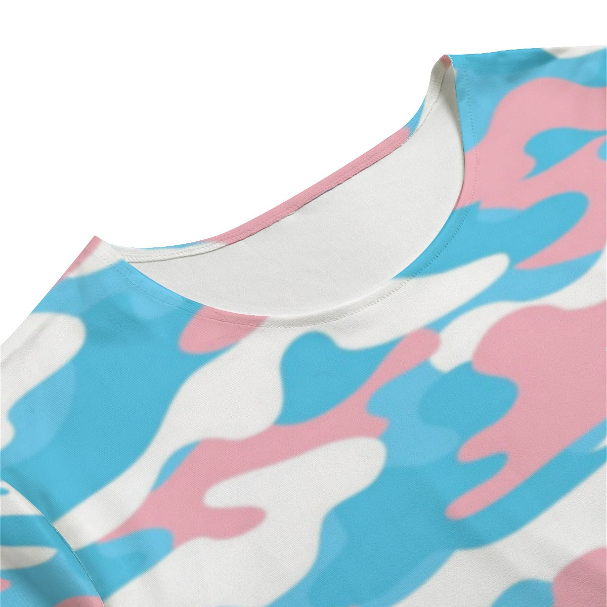 Trans Coloured Pride Camouflage Short-Sleeve T-Shirt and Short-Leg Pajama Set