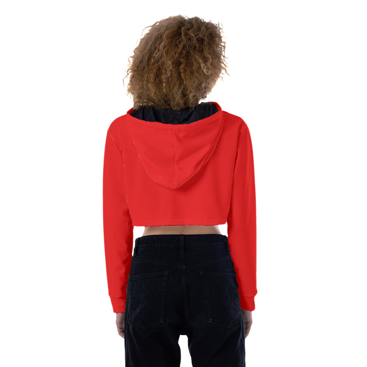 Plus Size 'TRANSGIRLS SUCK BETTER' Red Ruby Hooded Crop Top