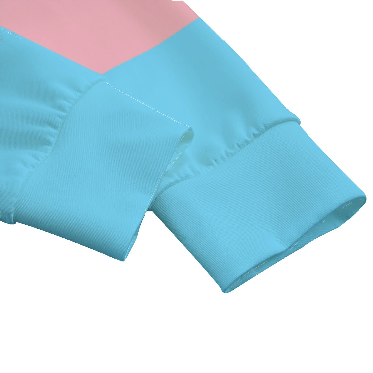 Plus Size Blue Pink White All-Over Pride Raglan Sweatshirt