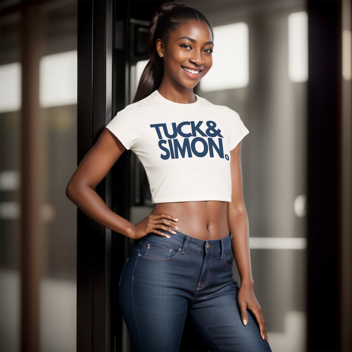 Teen Tuck&Simon Fitted Cropped T-Shirt
