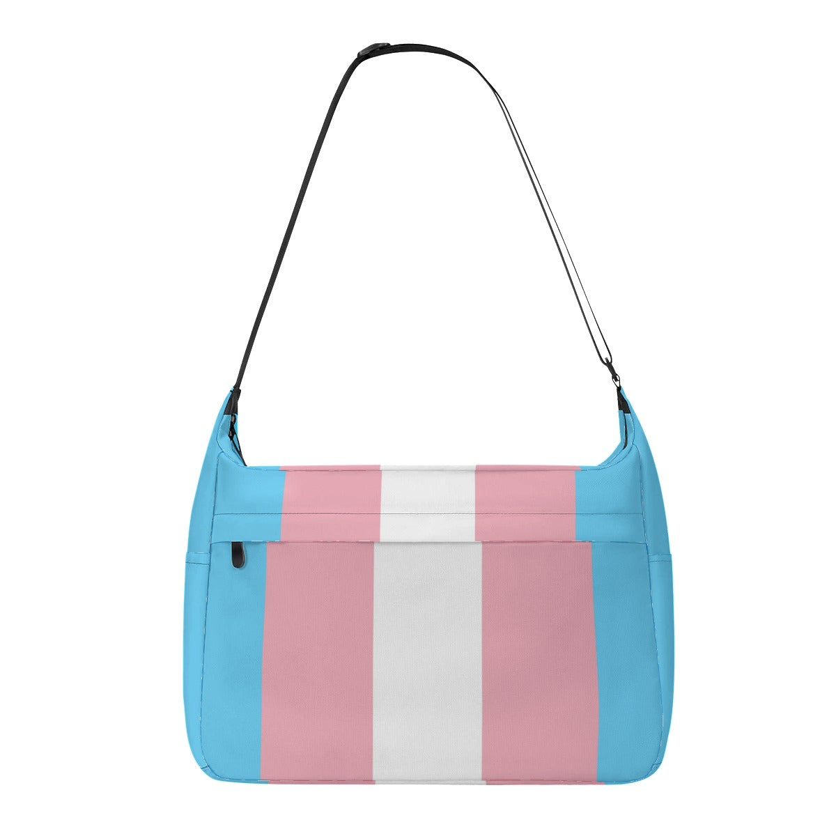 Large Blue Pink White All-Over Pride Messenger Bag