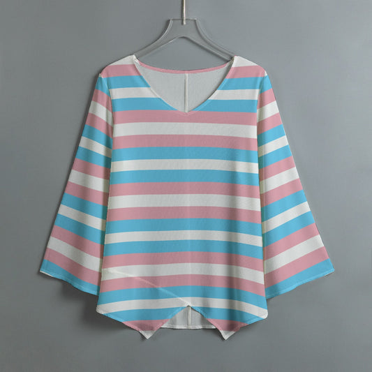 V-Neck Long-Sleeve Cover Shirt