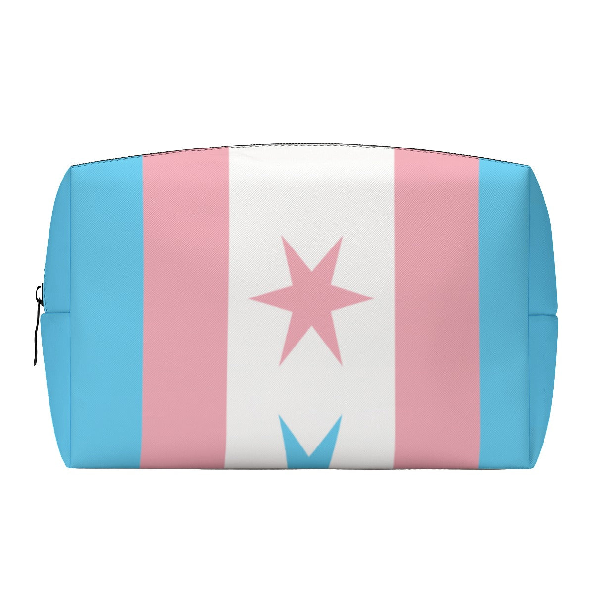Teen Trans Coloured Chicago Trans Pride Vegan Leather Roll Bag