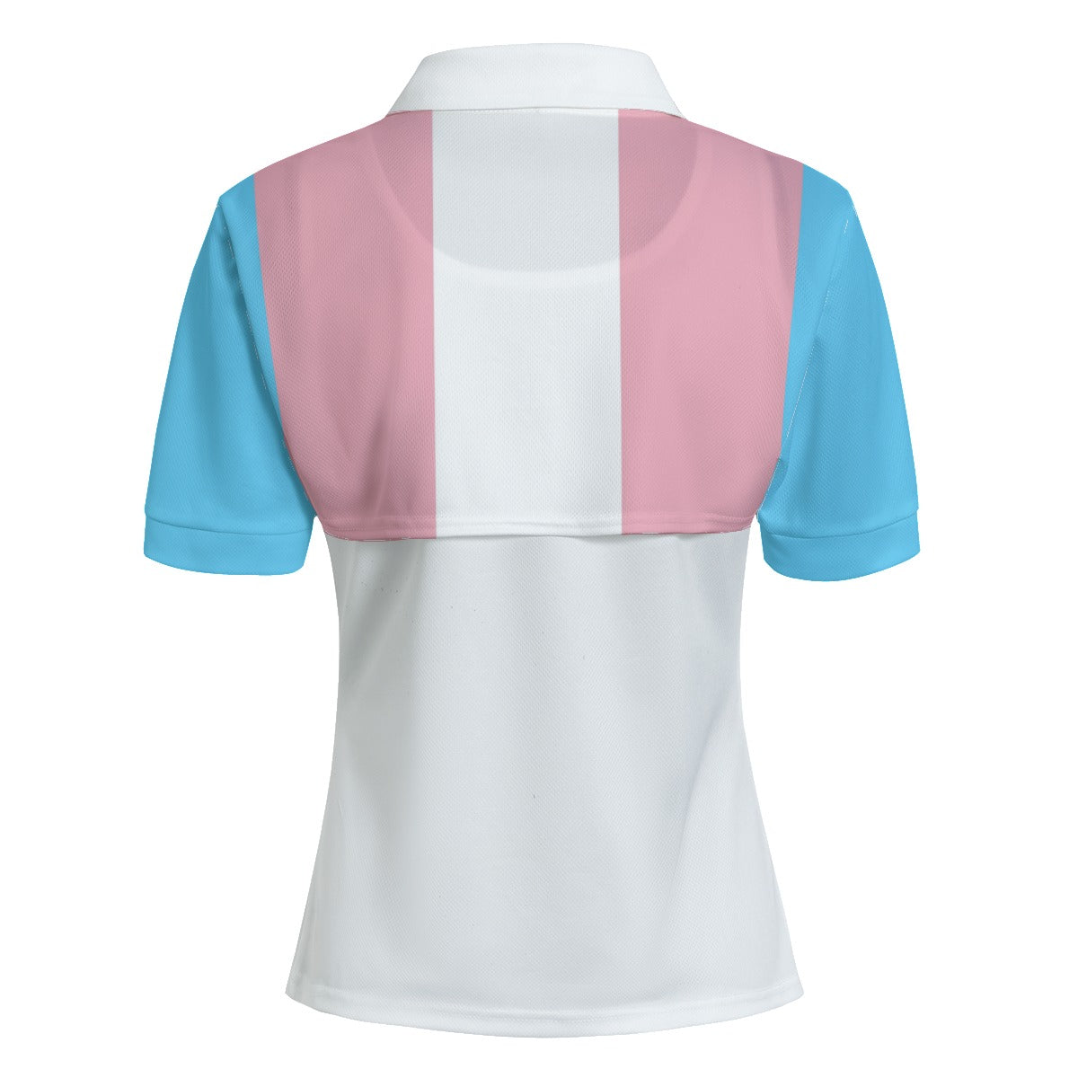 Plus Size Blue Pink White All-Over Pride 2Pcs Polo T-Shirt