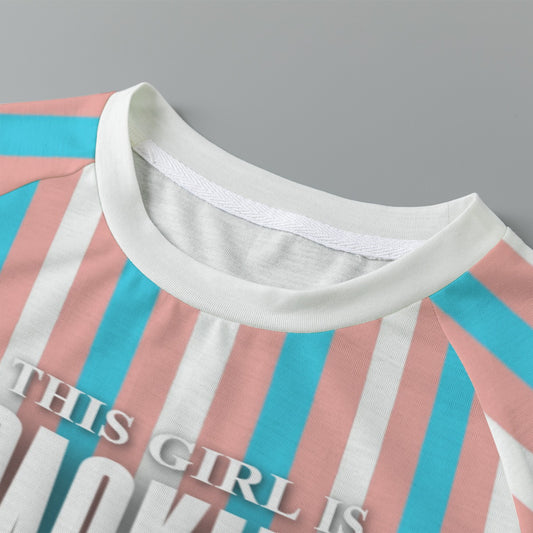 Teen - Plus Size 'THIS GIRL IS PACKING' Crop T-Shirt