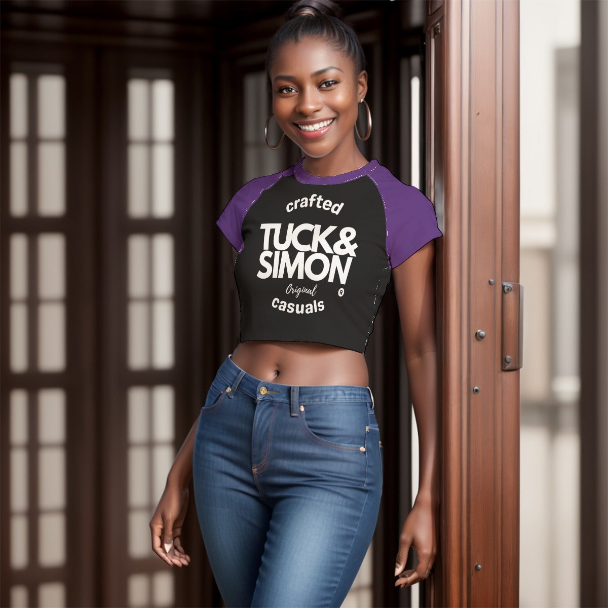 Teen Tuck&Simon Originals Fitted Cropped T-Shirt