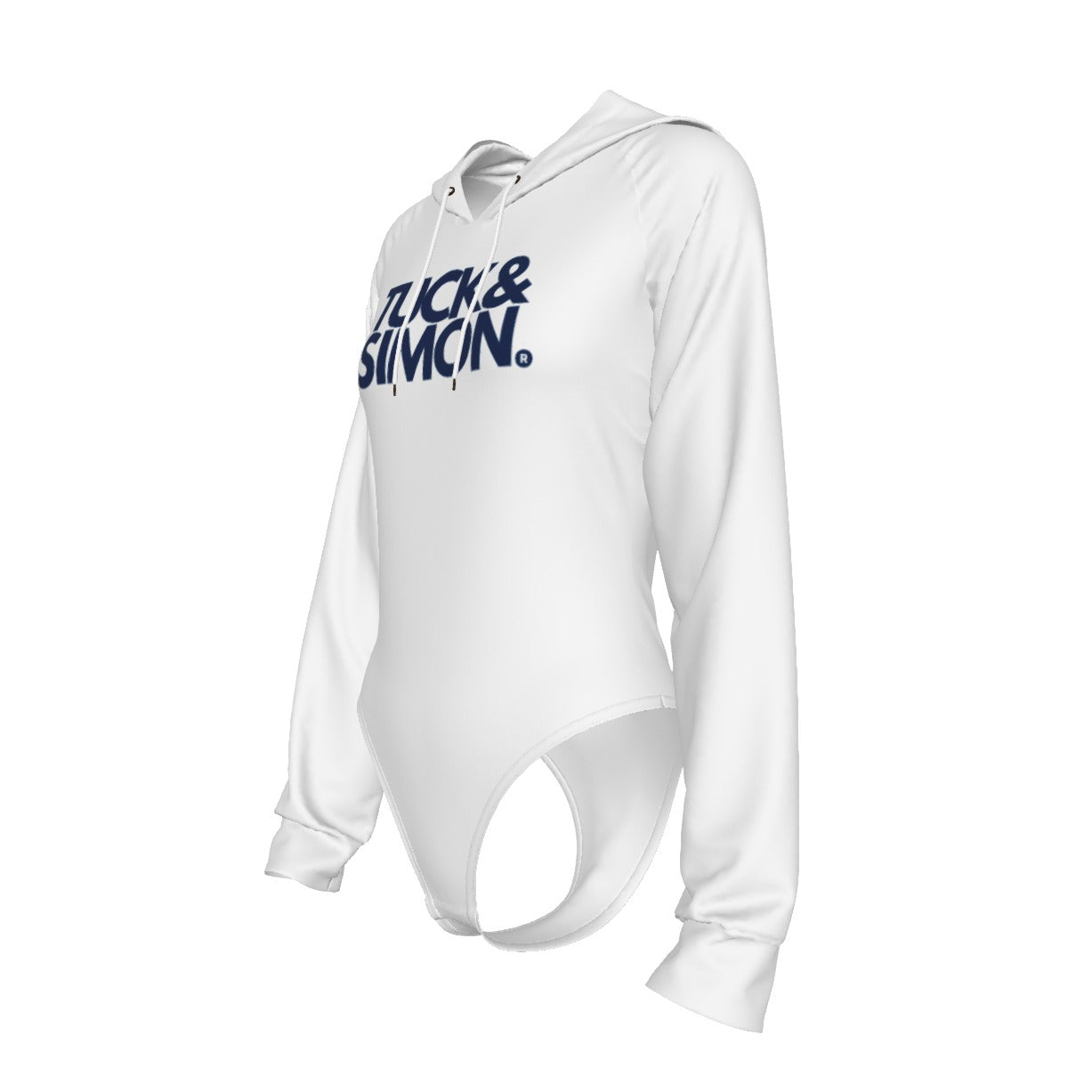 Teen Tuck&Simon White Hooded Bodysuit