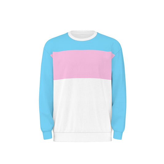 Plus Size Blue Pink White Pride Drop Shoulder T-Shirt