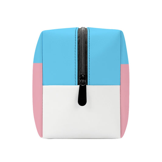 Teens Trans Coloured Trans Pride Vegan Leather Roll Bag