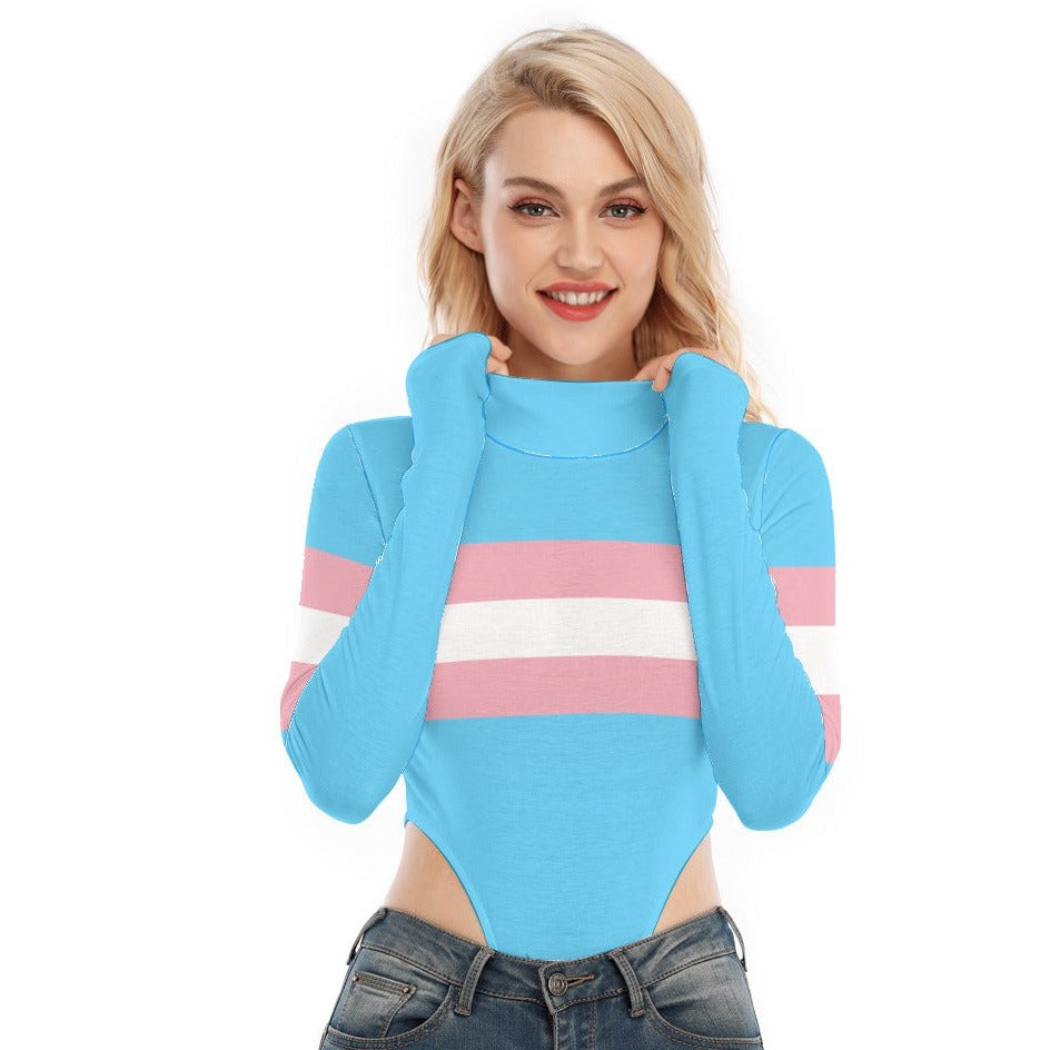 Teen All Over Blue Pink White Pride Long-Sleeve Body