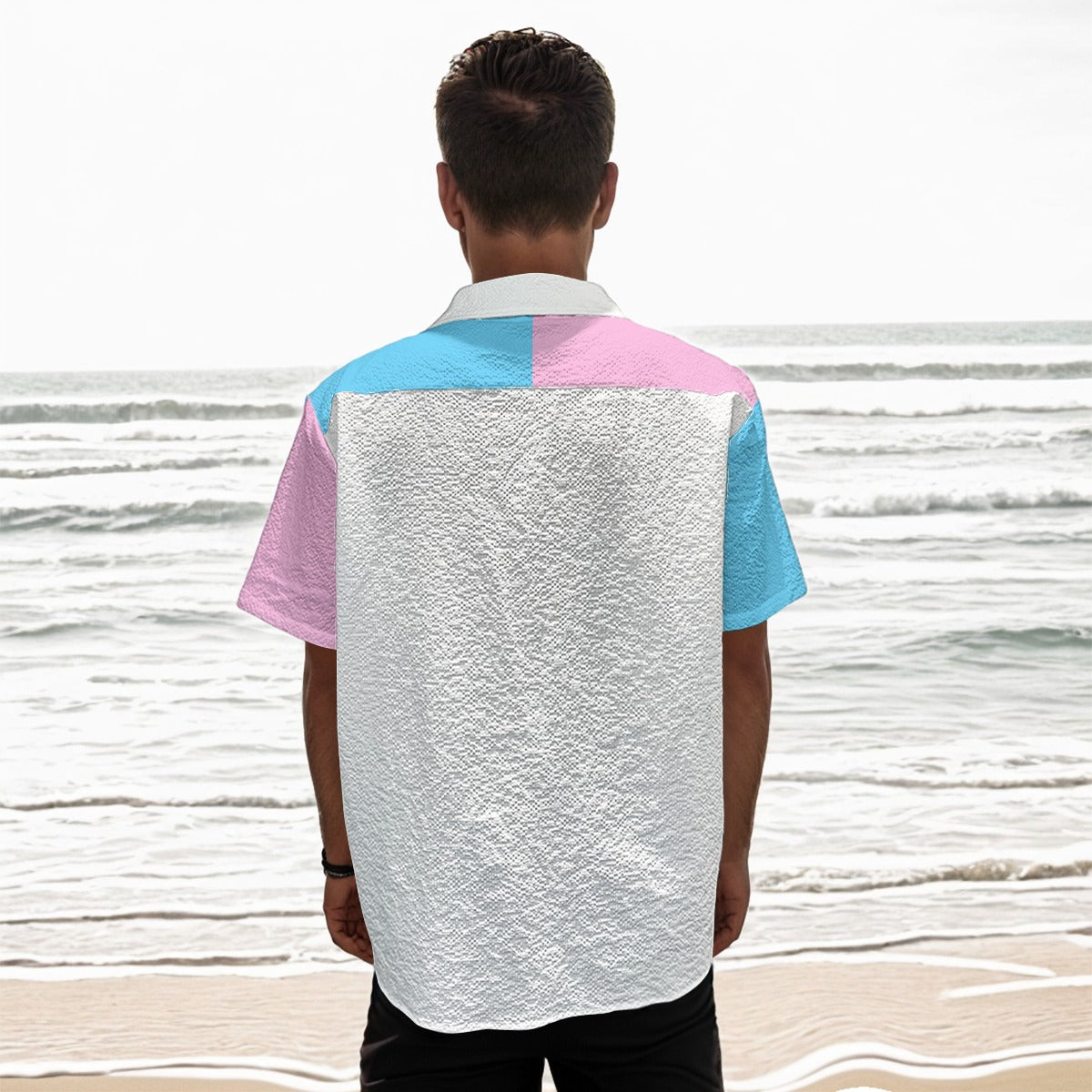 Teen - Plus Size Blue Pink White Pride Box Shirt