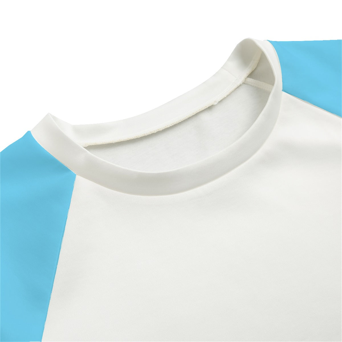 Plus Size Blue Pink White All-Over Pride Raglan Sweatshirt