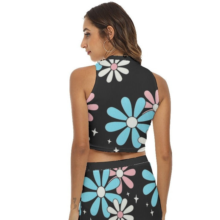 Tank Top & Split High Skirt Set