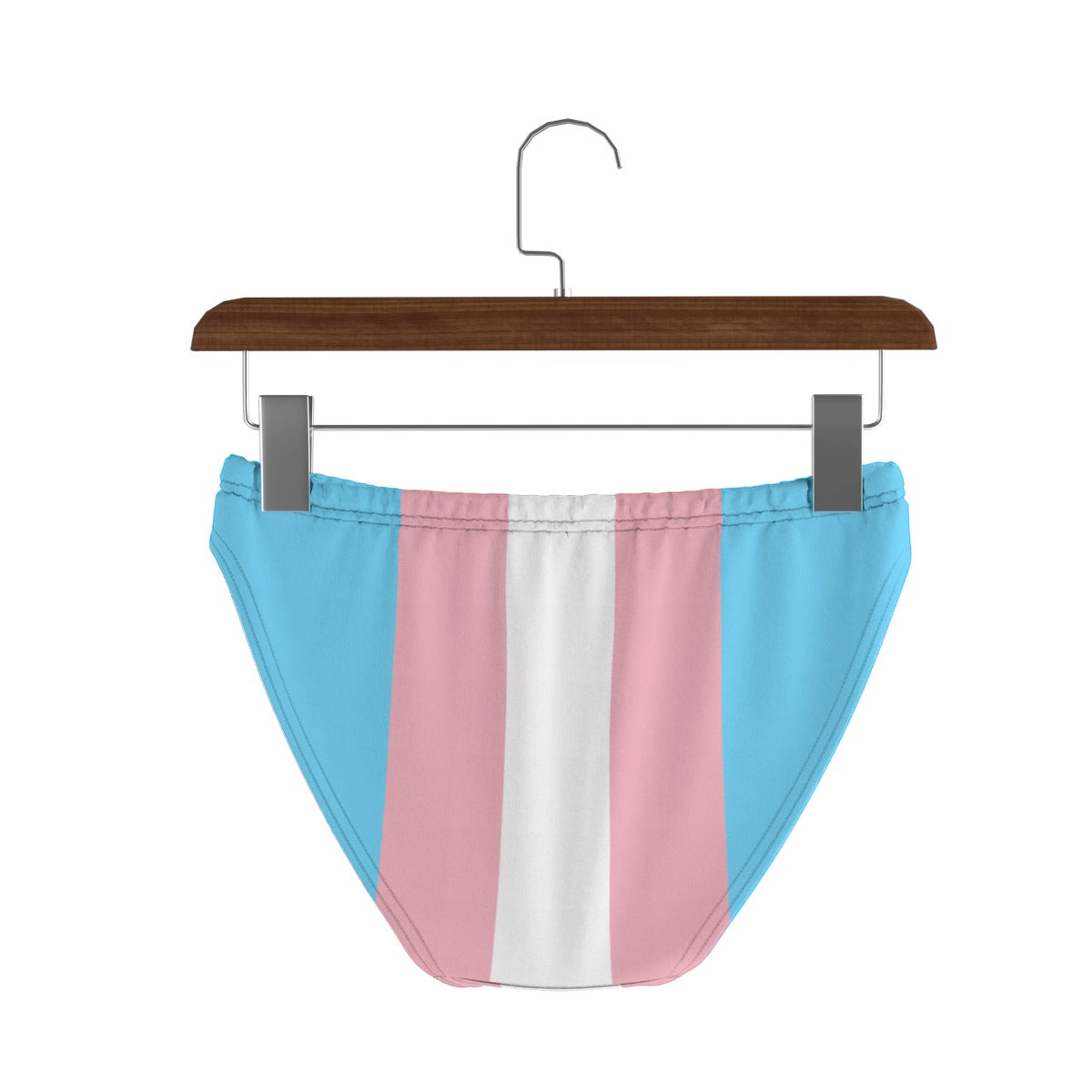 Plus Size All-Over Print Blue Pink White Knickers