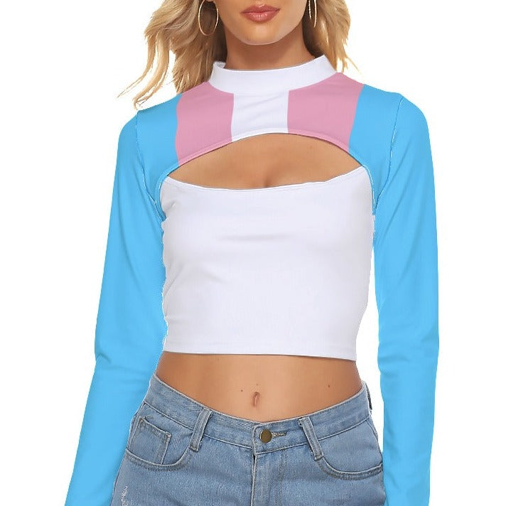 Hollow Chest Tight Sports Crop