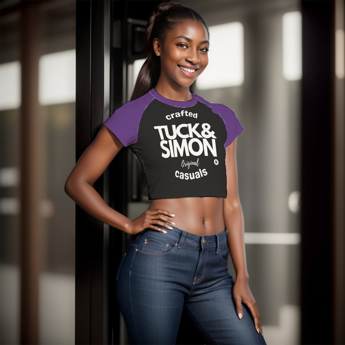 Teen Tuck&Simon Originals Fitted Cropped T-Shirt