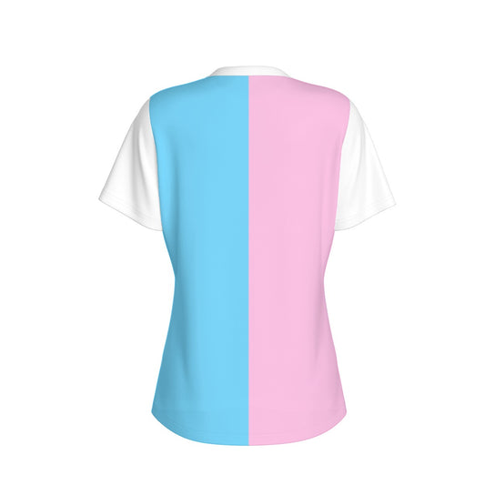 All-Over Print Women's O-Neck Sports T-Shirt