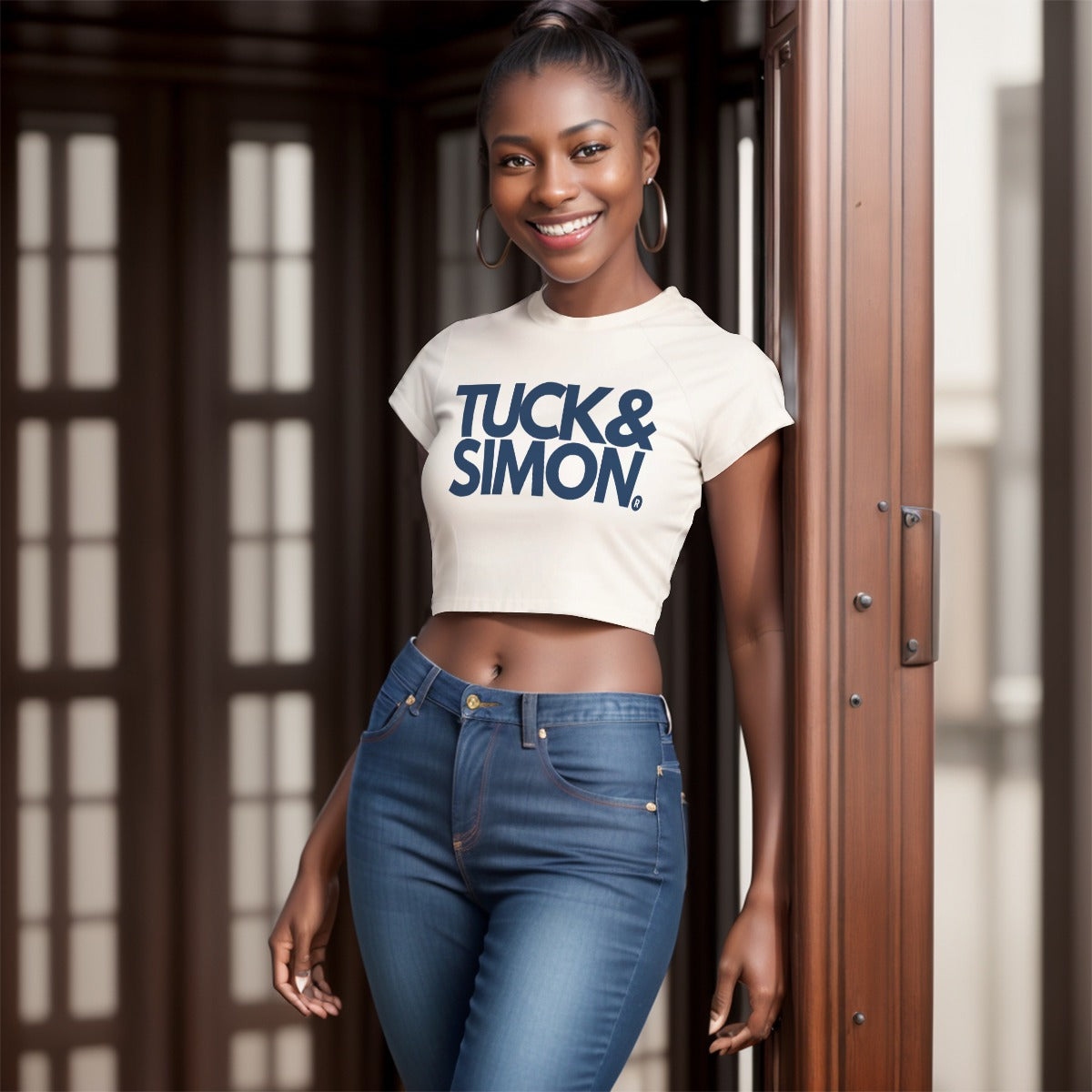 Teen Tuck&Simon Fitted Cropped T-Shirt