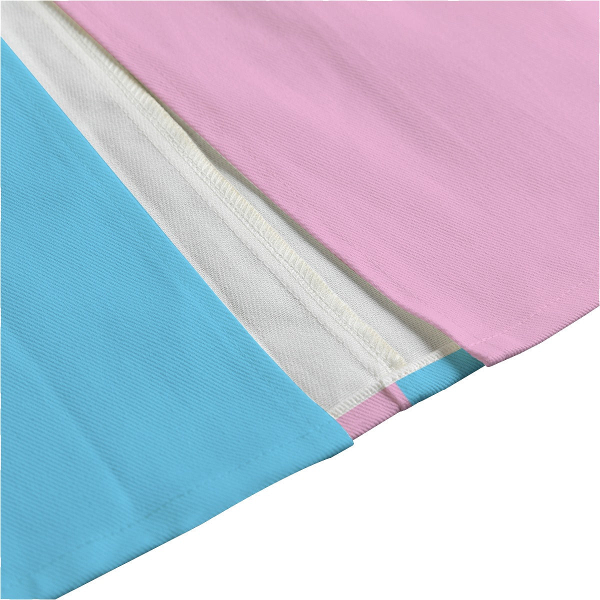 Plus Size Blue Pink White l'Paris Pride Long Mid-Slit-Front Pocket Skirt