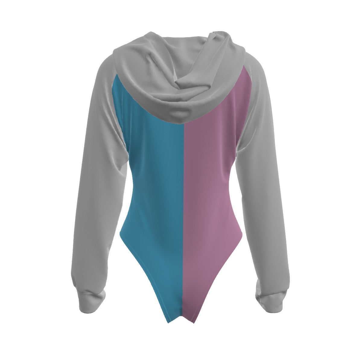 Teen Blue Pink White Pride Paris Raglan Sleeve Hooded Bodysuit