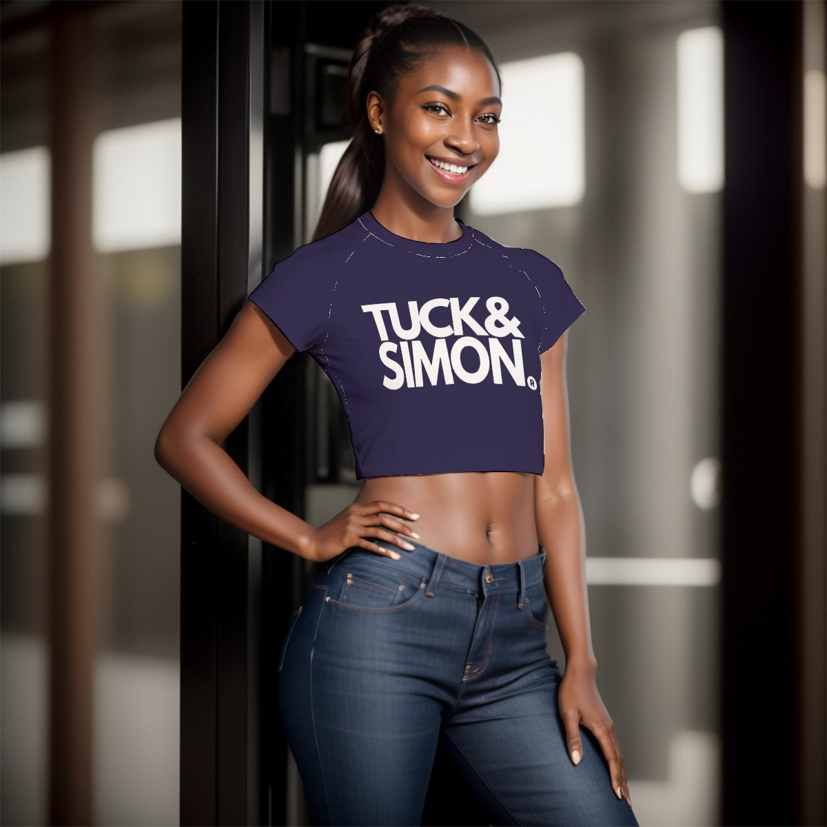 Teen Tuck&Simon Fitted Cropped T-Shirt