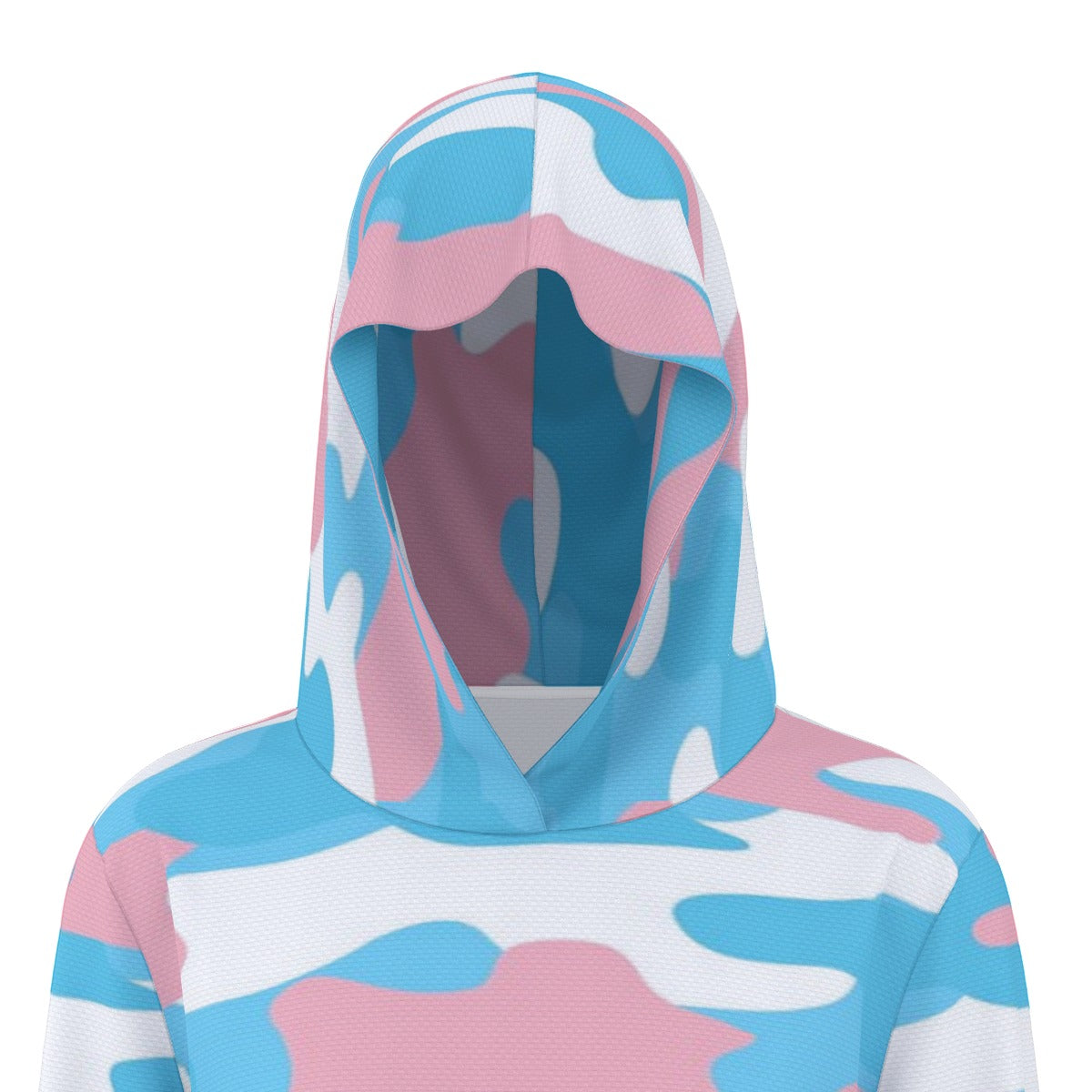 Teen - Plus Size Blue Pink White Pride Camouflage Hooded Pullover