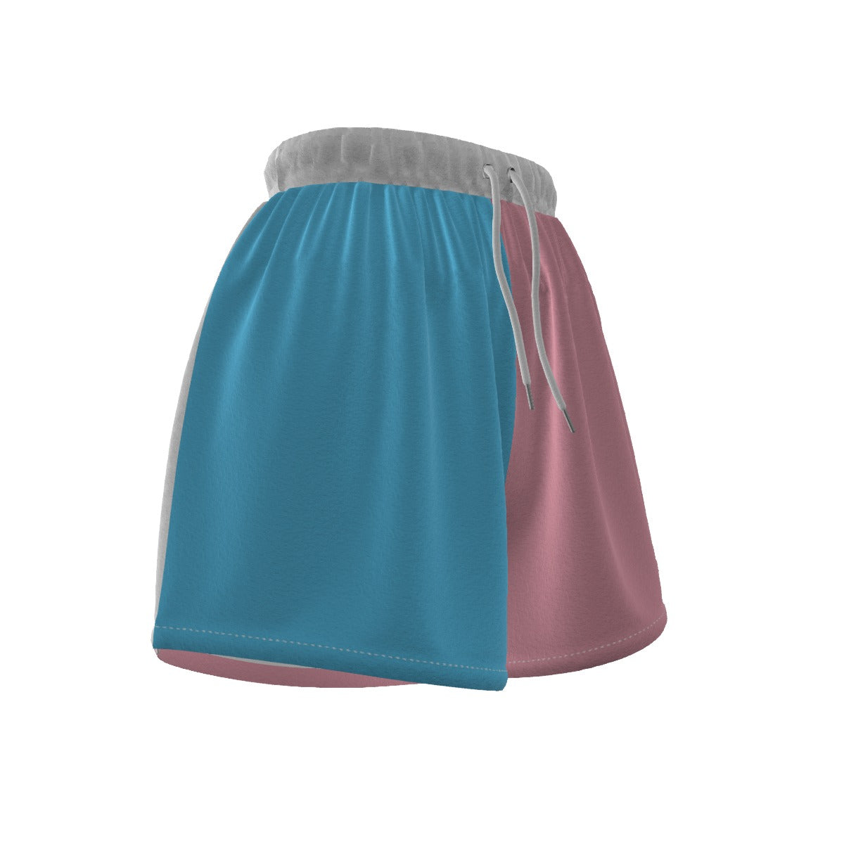Blue Pink White Trans Pride Colors/White Gym Shorts