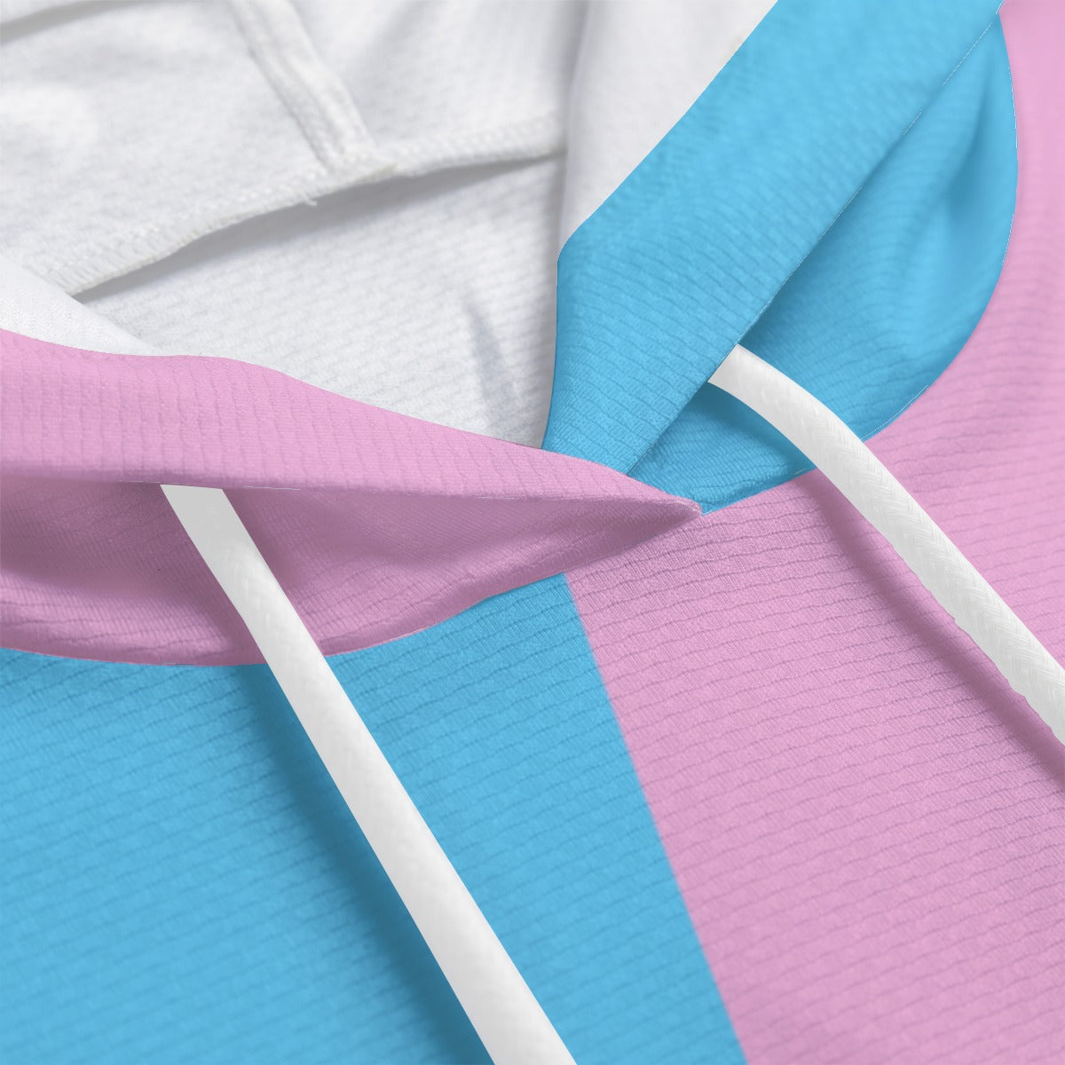 Plus Size BluePinkWhite All-Over Vive l'Paris Pride Hoodie & Shorts Set