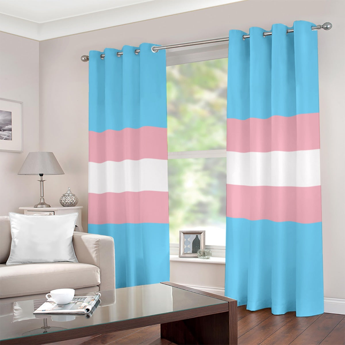 Long-Length Eyelet Bedroom Curtains
