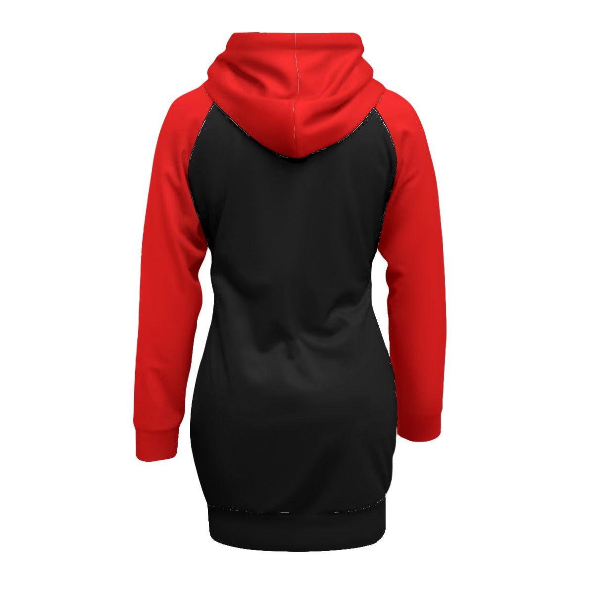 Red/Black Pullover Hoodie Dress