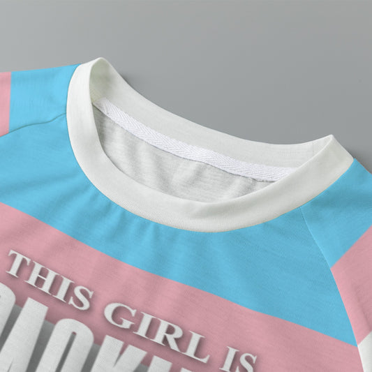 Teen - Plus Size 'THIS GIRL IS PACKING' Crop T-Shirt