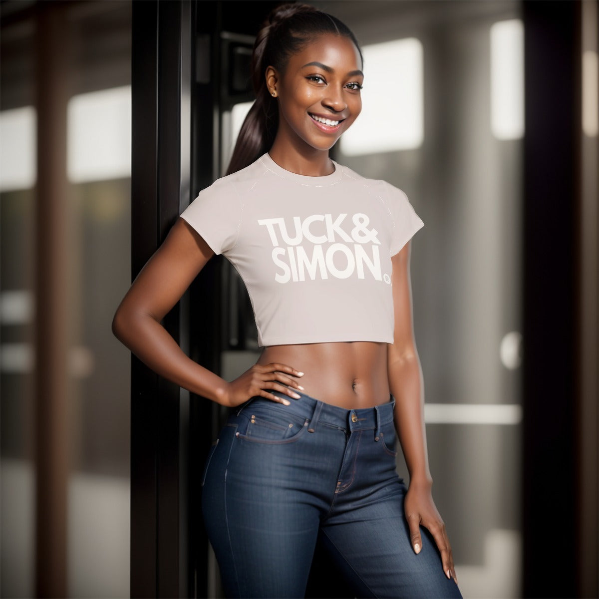 Teen Tuck&Simon Fitted Cropped T-Shirt