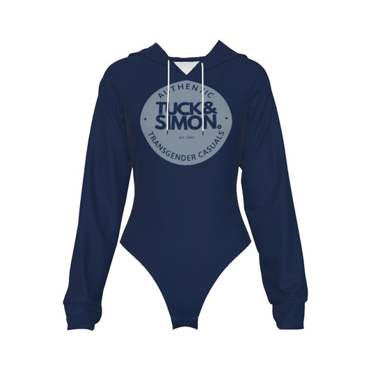 Teen Tuck&Simon Authentics Navy Hooded Bodysuit