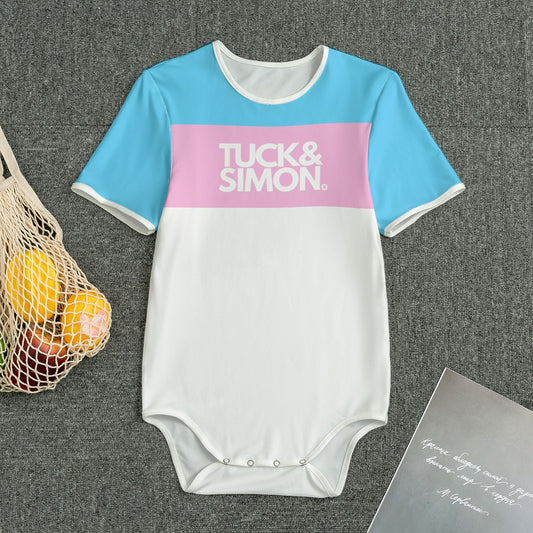 Tuck&Simon Blue Pink White Pride Soft T-Shirt Bodysuit