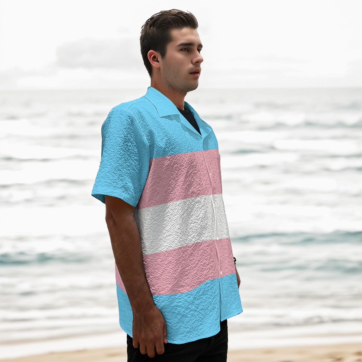 Teen - Plus Size Blue Pink White Pride Box Shirt